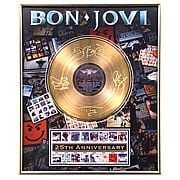 Bon Jovi 25th Anniversary Framed Gold Record